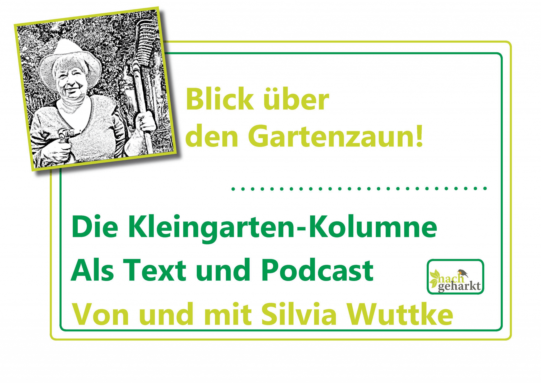 Blick über den Gartenzaun nachgeharkt